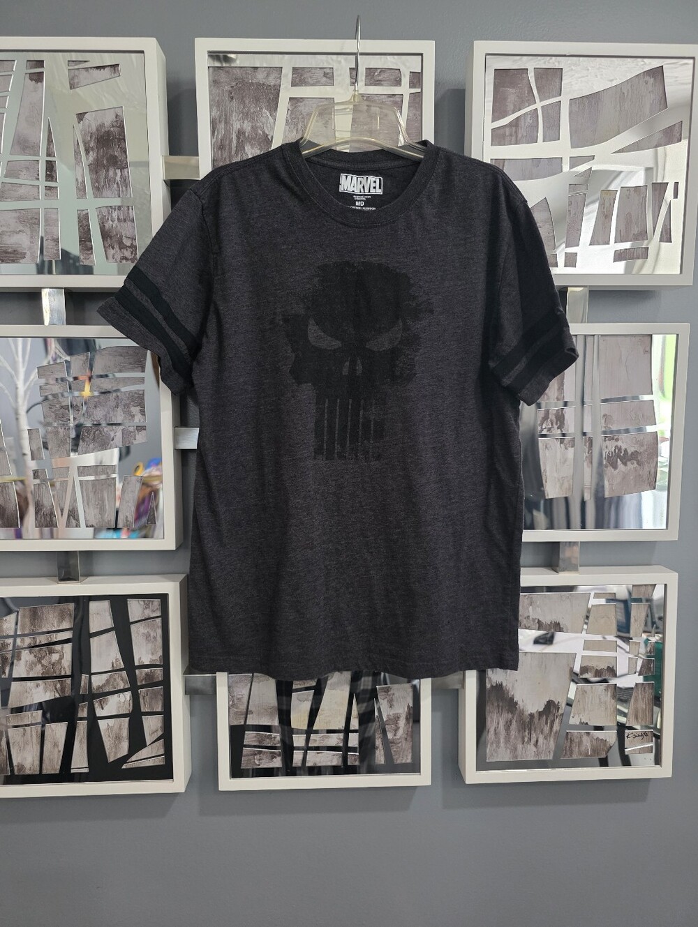 Marvel The Punisher Graphic Tee - Charcoal Black